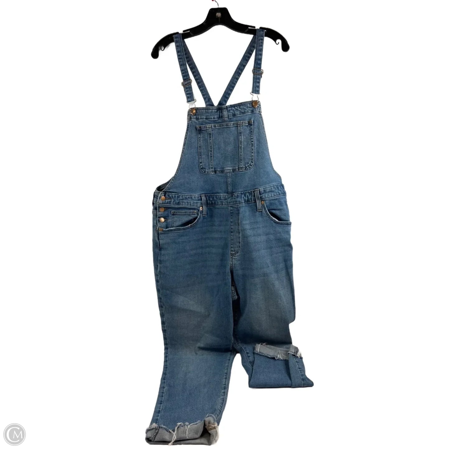Overalls By Universal Thread In Blue Denim, Size: Xl