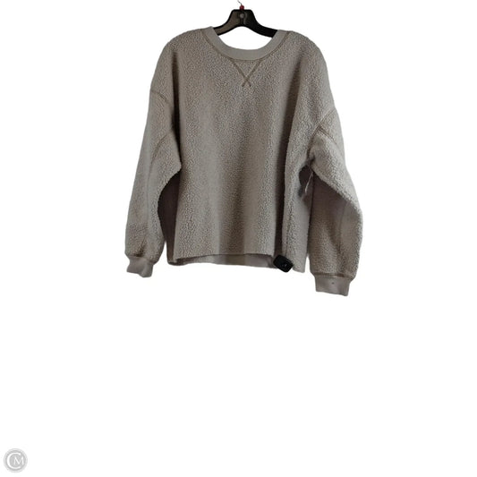 Sweatshirt Crewneck By American Eagle In Ivory, Size: L