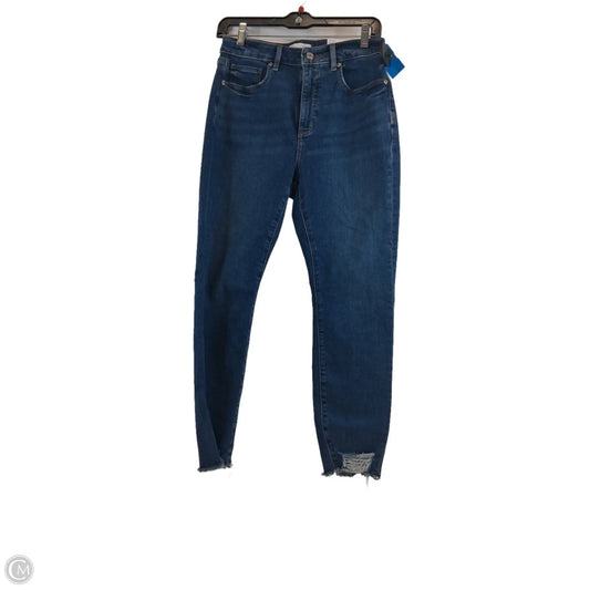 Jeans Skinny By Loft In Blue Denim, Size: 4