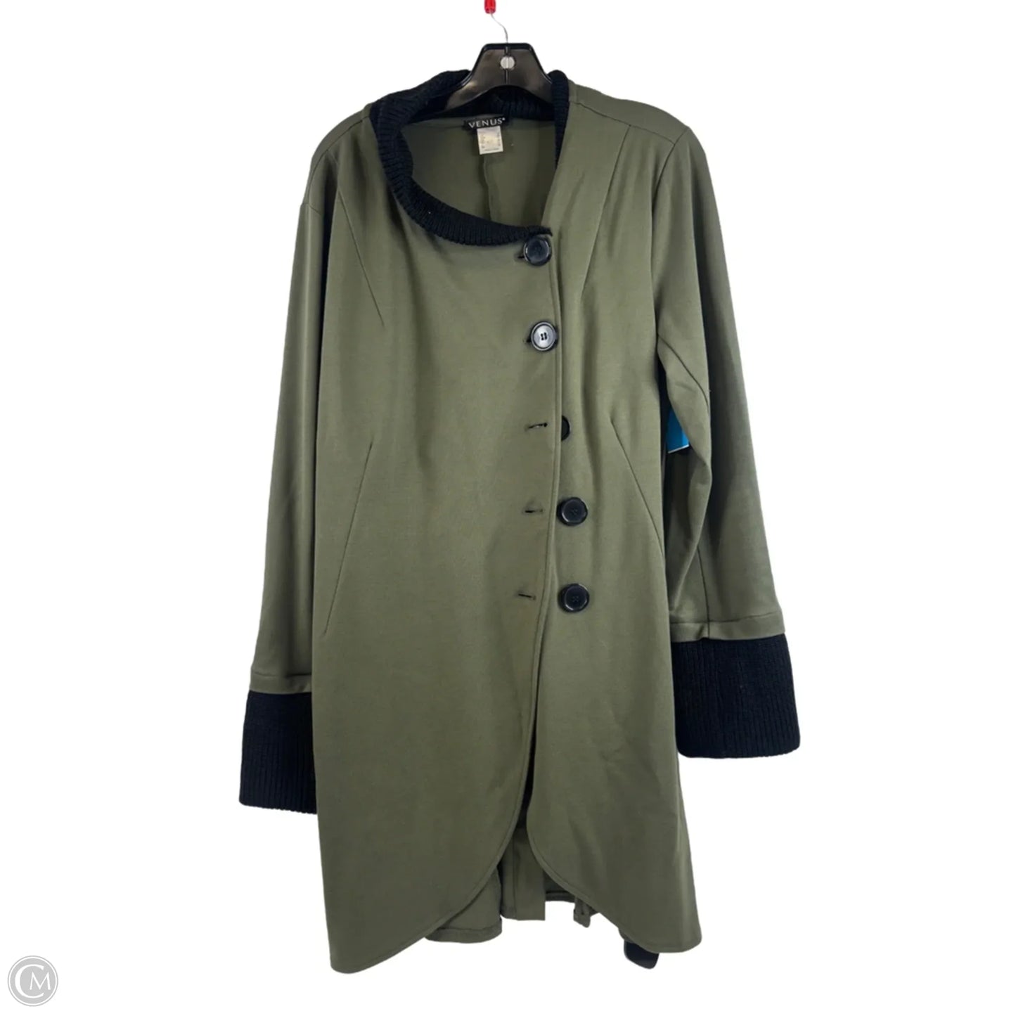 Cardigan By Venus In Green, Size: Xl