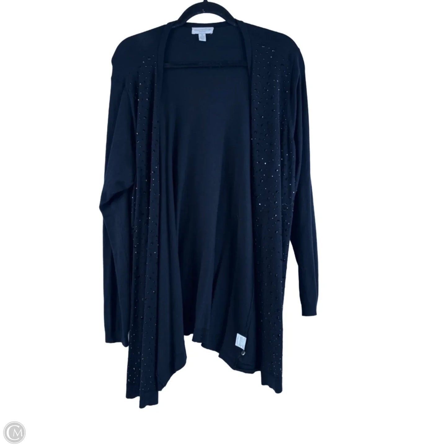 Sweater Cardigan By Charter Club In Navy, Size: Xxl