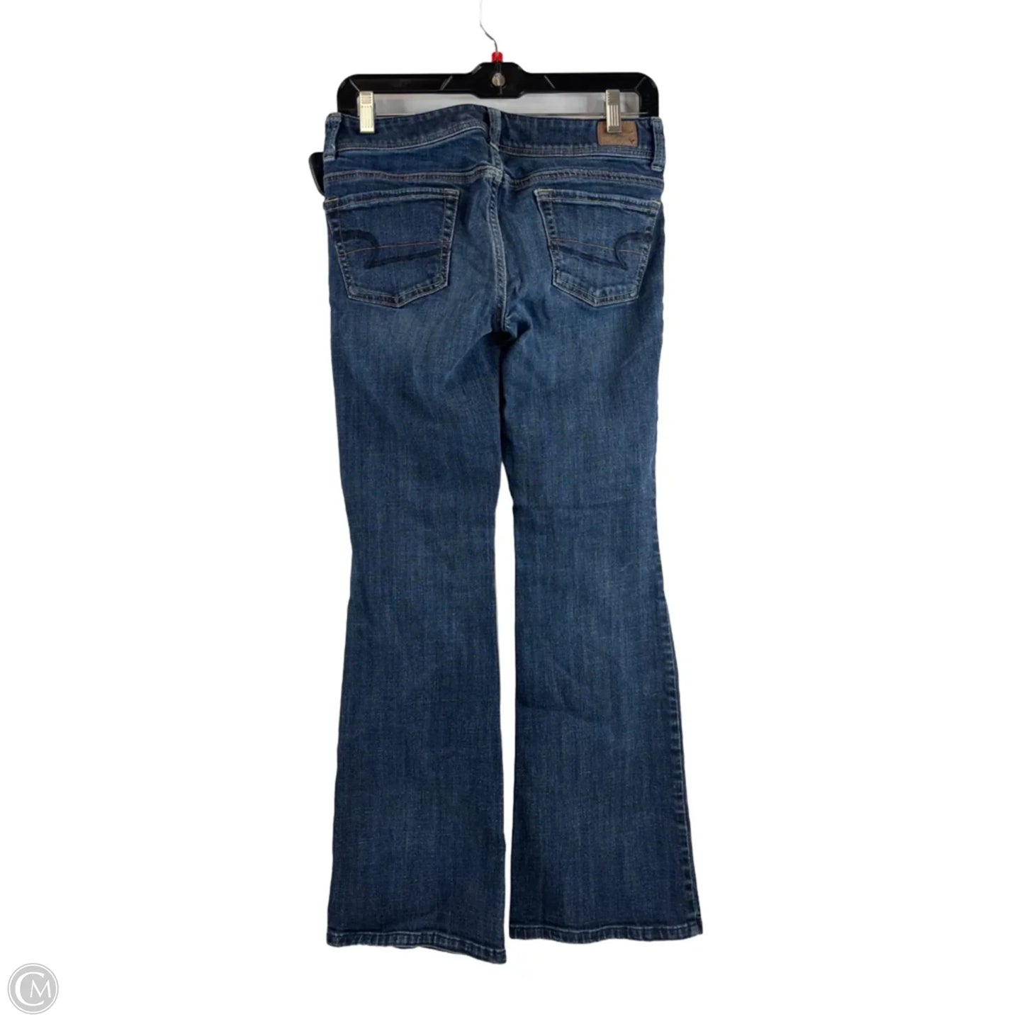 Jeans Boot Cut By American Eagle In Blue Denim, Size: 4