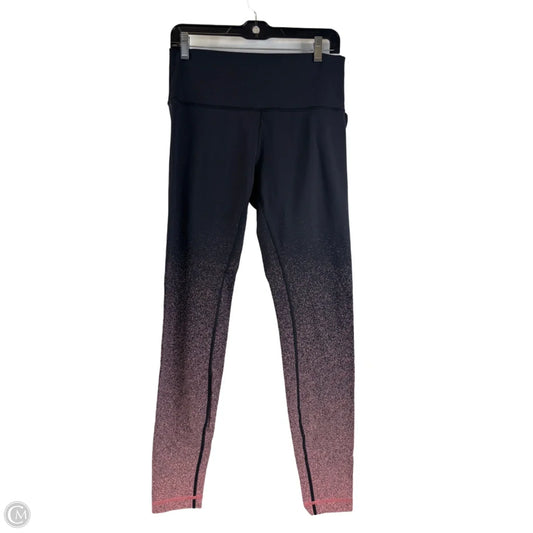 Athletic Leggings By Lululemon In Black & Pink, Size: 10