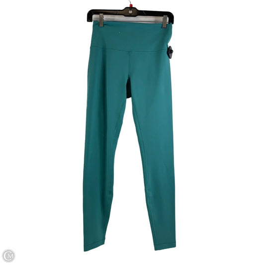 Athletic Leggings By Lululemon In Aqua, Size: 8
