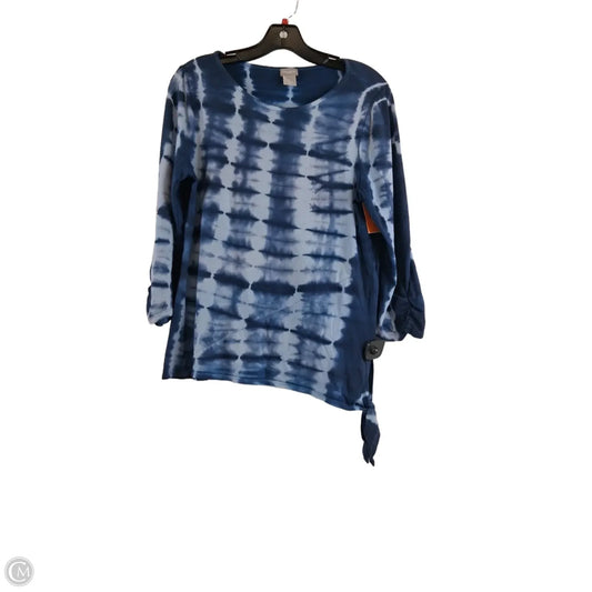 Top Long Sleeve By Chicos In Blue, Size: M