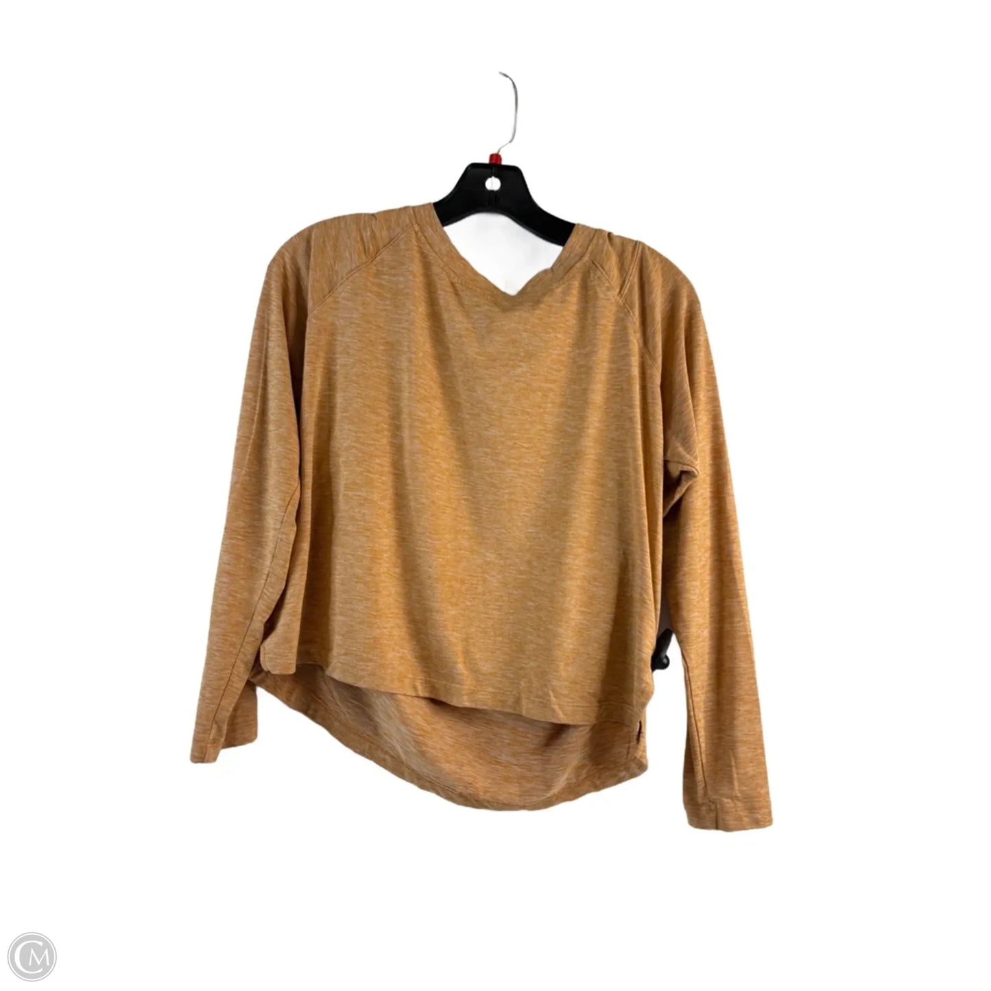 Athletic Top Long Sleeve Crewneck By Rbx In Yellow, Size: M