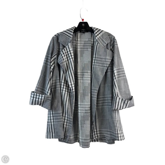 Blazer By Clothes Mentor In Black & Grey, Size: S