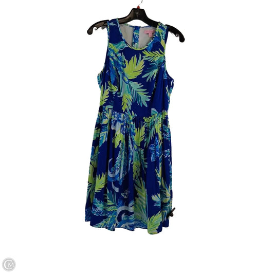 Dress Designer By Lilly Pulitzer In Blue & Green, Size: 2