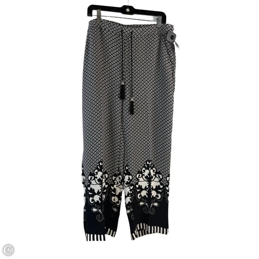 Pants Wide Leg By Chicos In Black & White, Size: 12