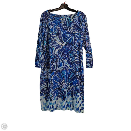 Dress Designer By Lilly Pulitzer In Blue & White, Size: M