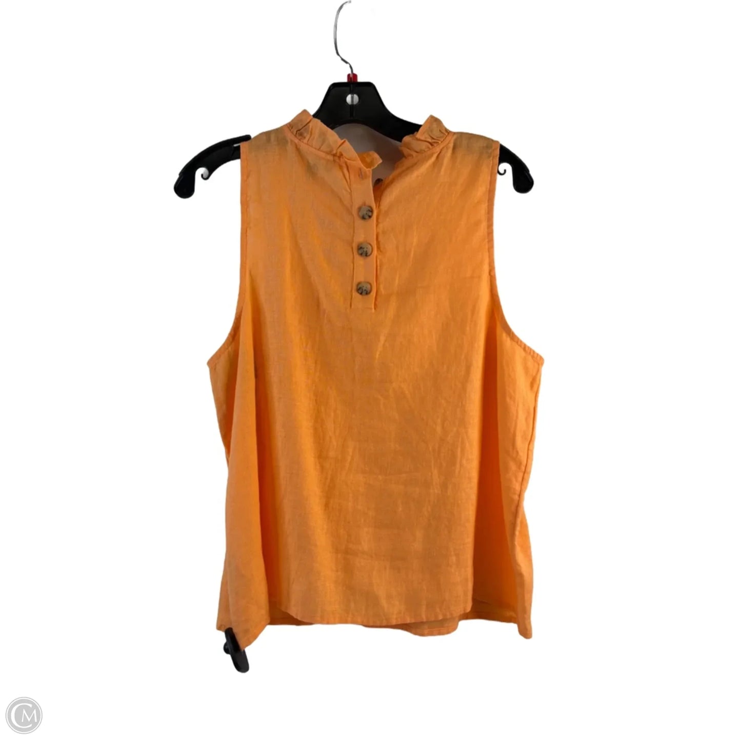 Top Sleeveless By J. Crew In Orange, Size: M