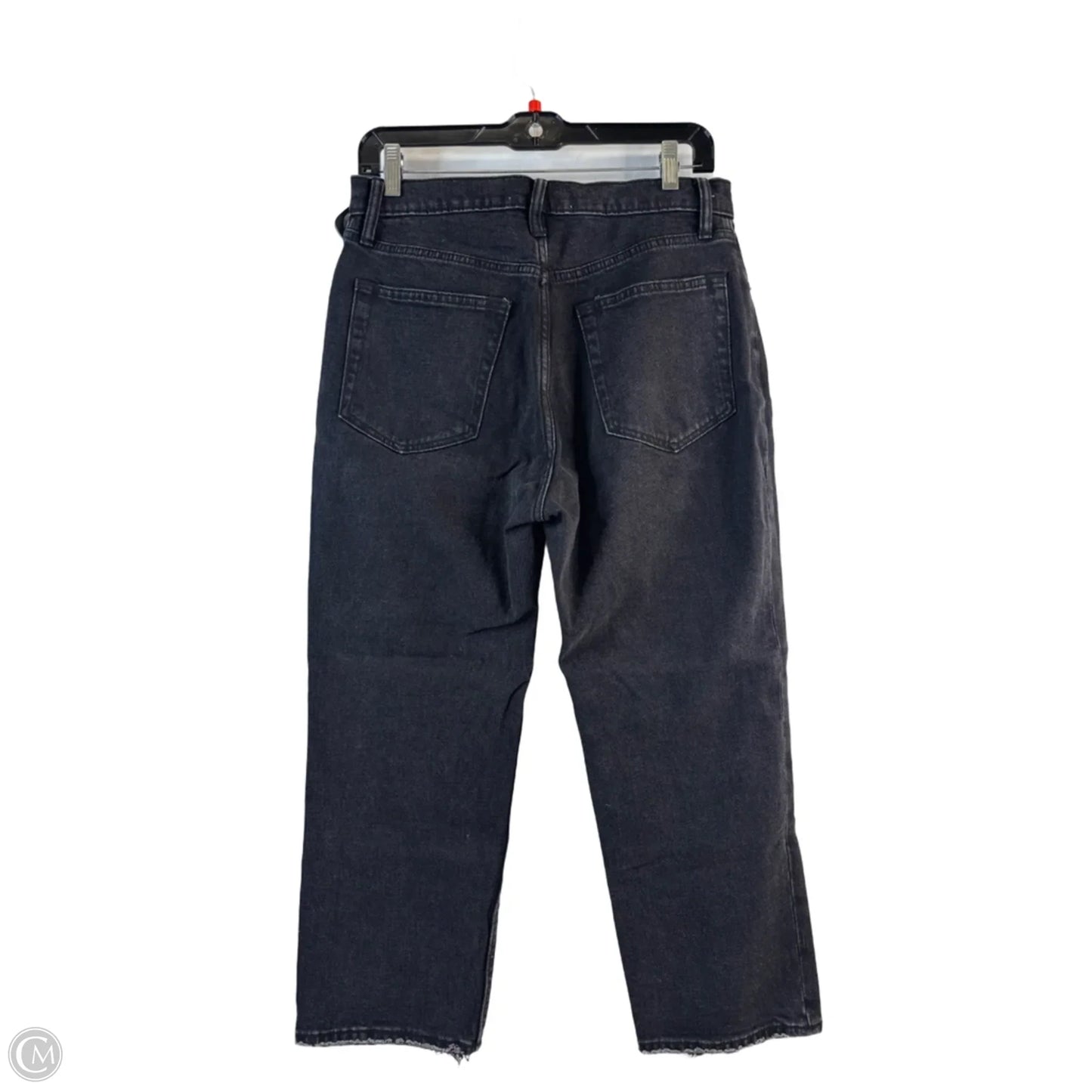 Jeans Straight By Abercrombie And Fitch In Black Denim, Size: 8