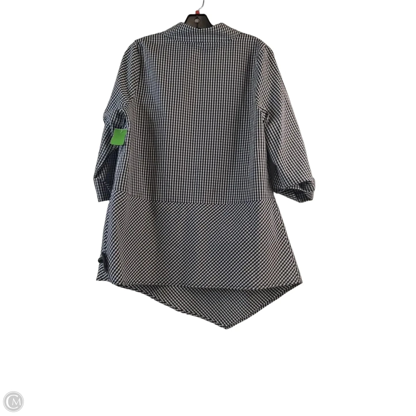 Tunic Long Sleeve By Ic By Connie K In Black & White, Size: M
