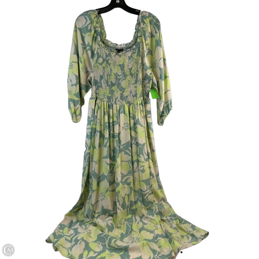 Dress Casual Midi By Torrid In Green, Size: 2x