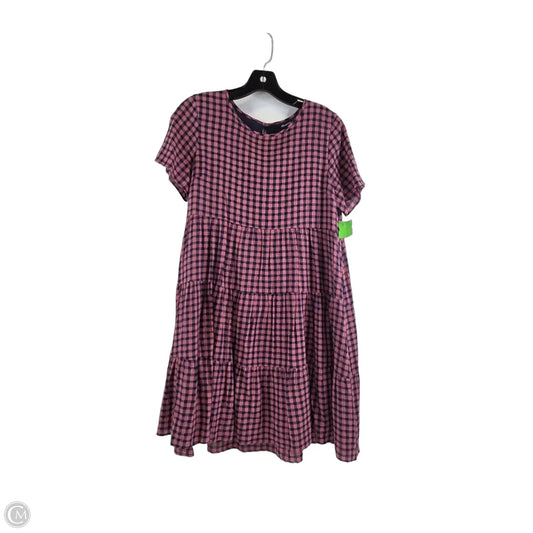 Dress Casual Midi By Madewell In Blue & Pink, Size: M