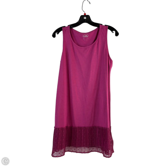 Top Sleeveless By Logo In Pink, Size: S