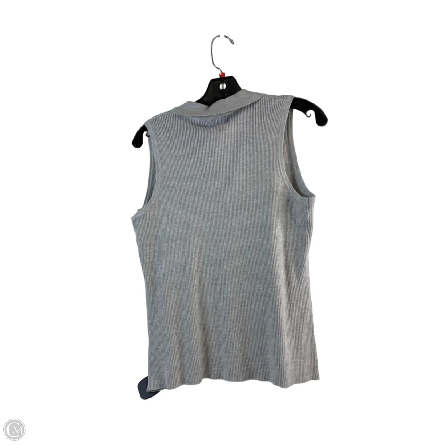 Top Sleeveless By H For Halston In Grey, Size: L