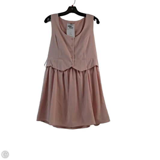 Dress Casual Short By Clothes Mentor In Pink, Size: L