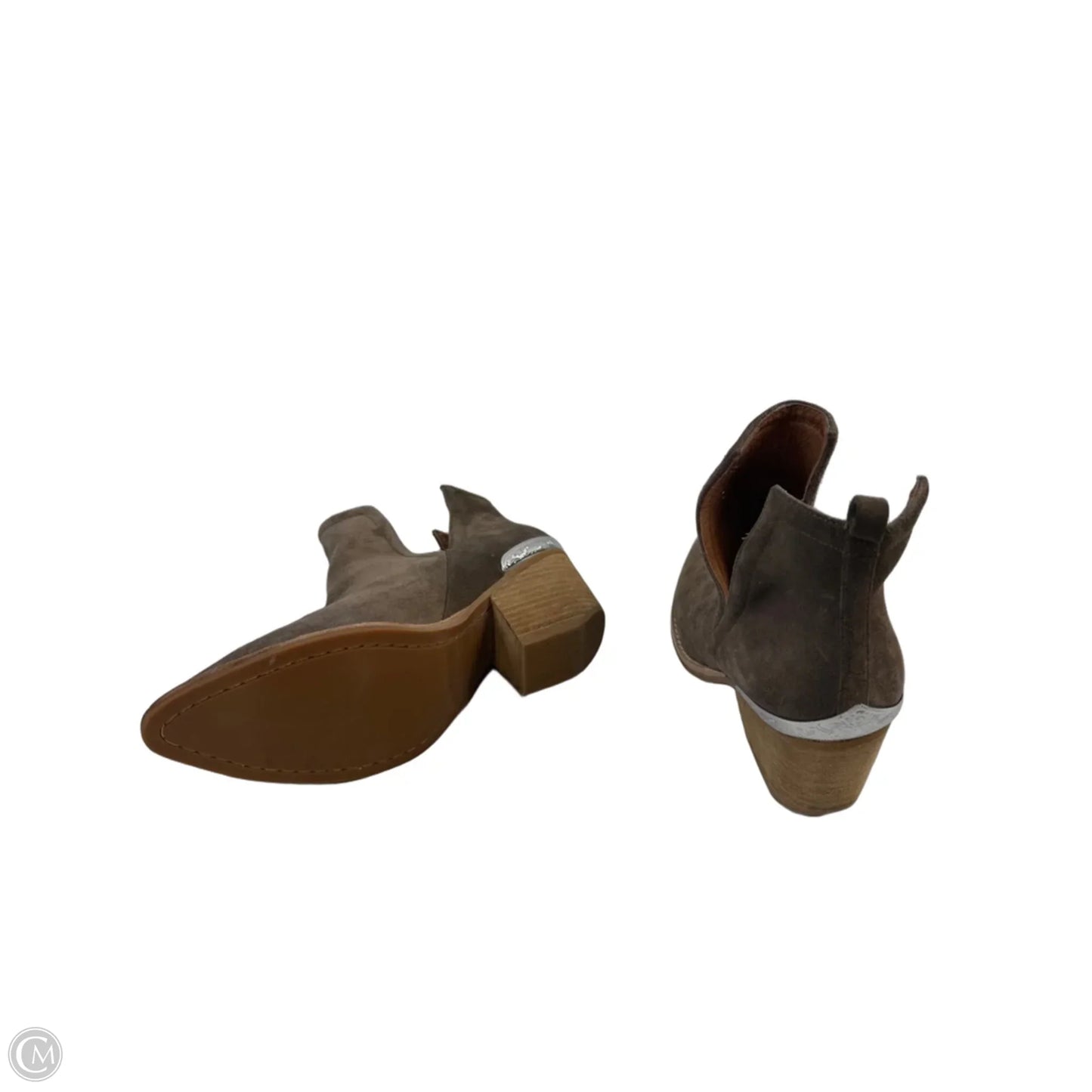 Boots Ankle Heels By Jeffrey Campbell In Taupe, Size: 8