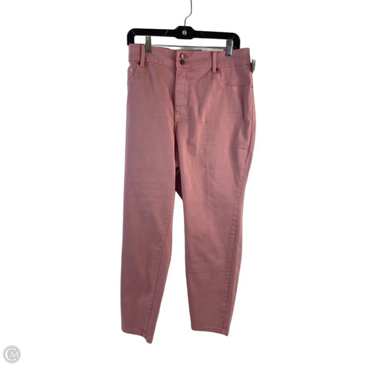 Jeans Jeggings By Maurices In Pink Denim, Size: 22