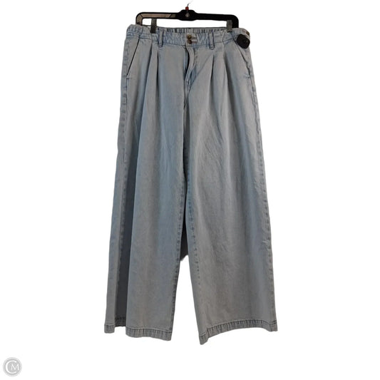 Jeans Wide Leg By American Eagle In Blue Denim, Size: 8