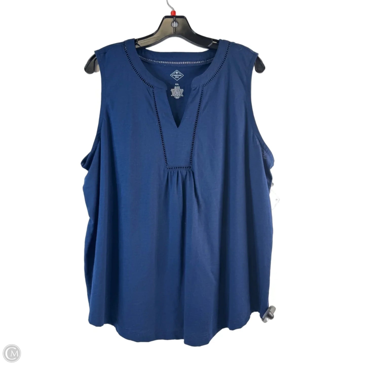 Top Sleeveless By St Johns Bay In Blue, Size: Xxl