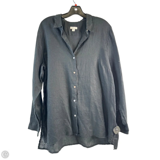 Top Long Sleeve By J. Jill In Black, Size: L