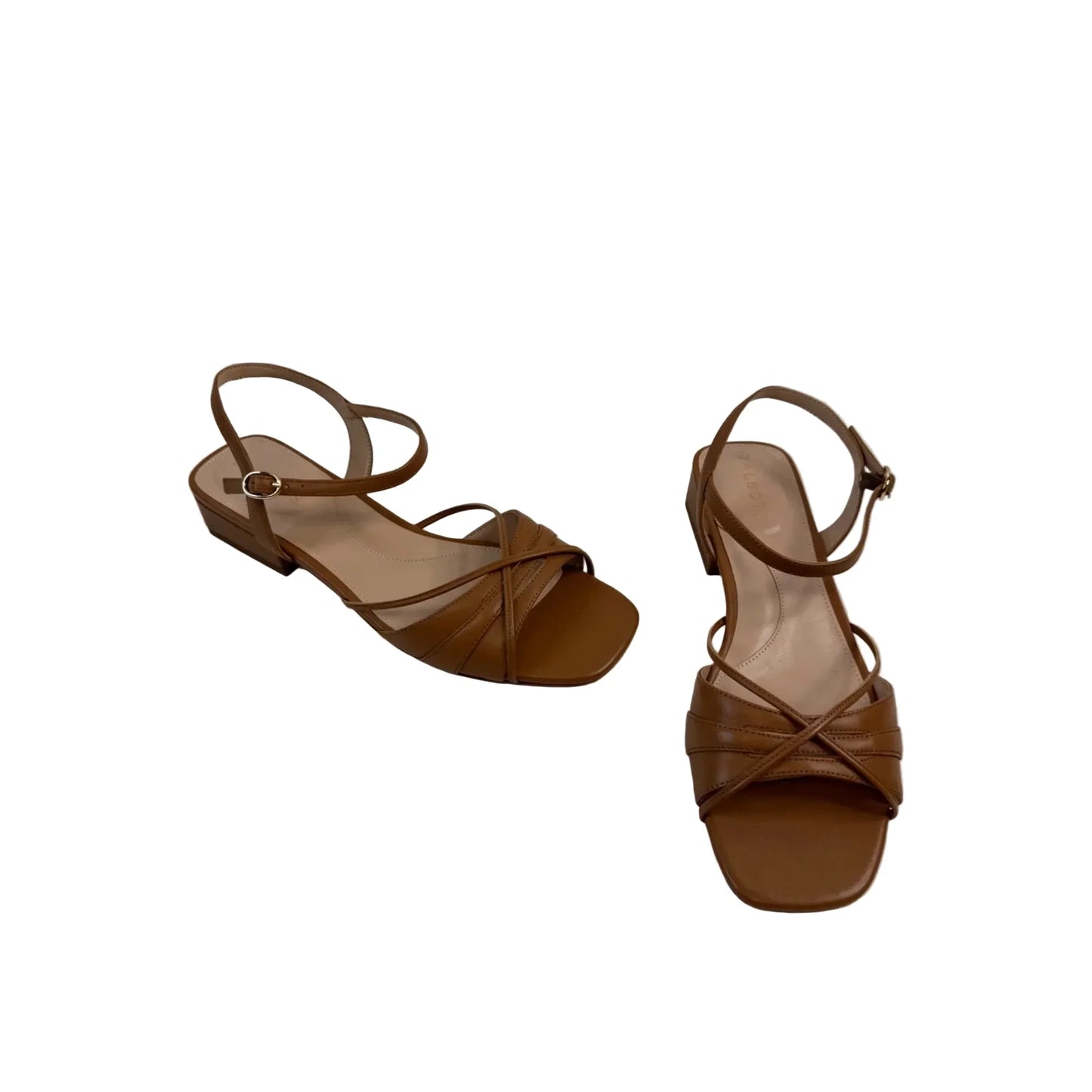 Sandals Heels Block By Talbots In Brown, Size: 9