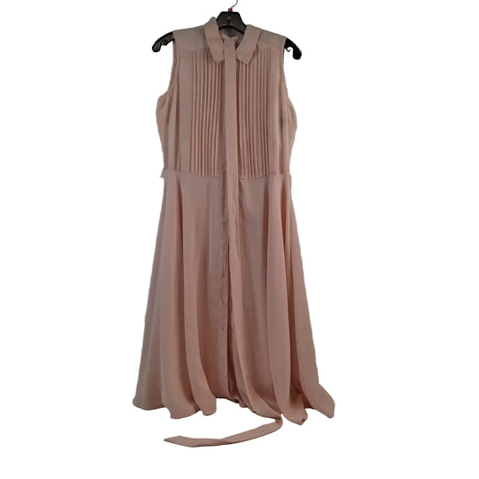 Dress Casual Midi By Nanette By Nanette Lepore In Peach, Size: S