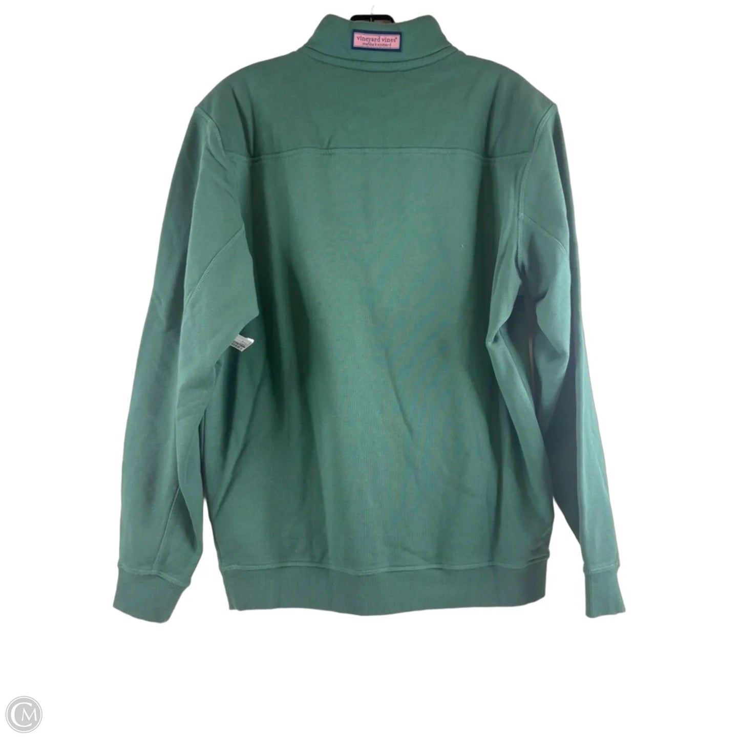 Sweatshirt Collar By Vineyard Vines In Green, Size: S