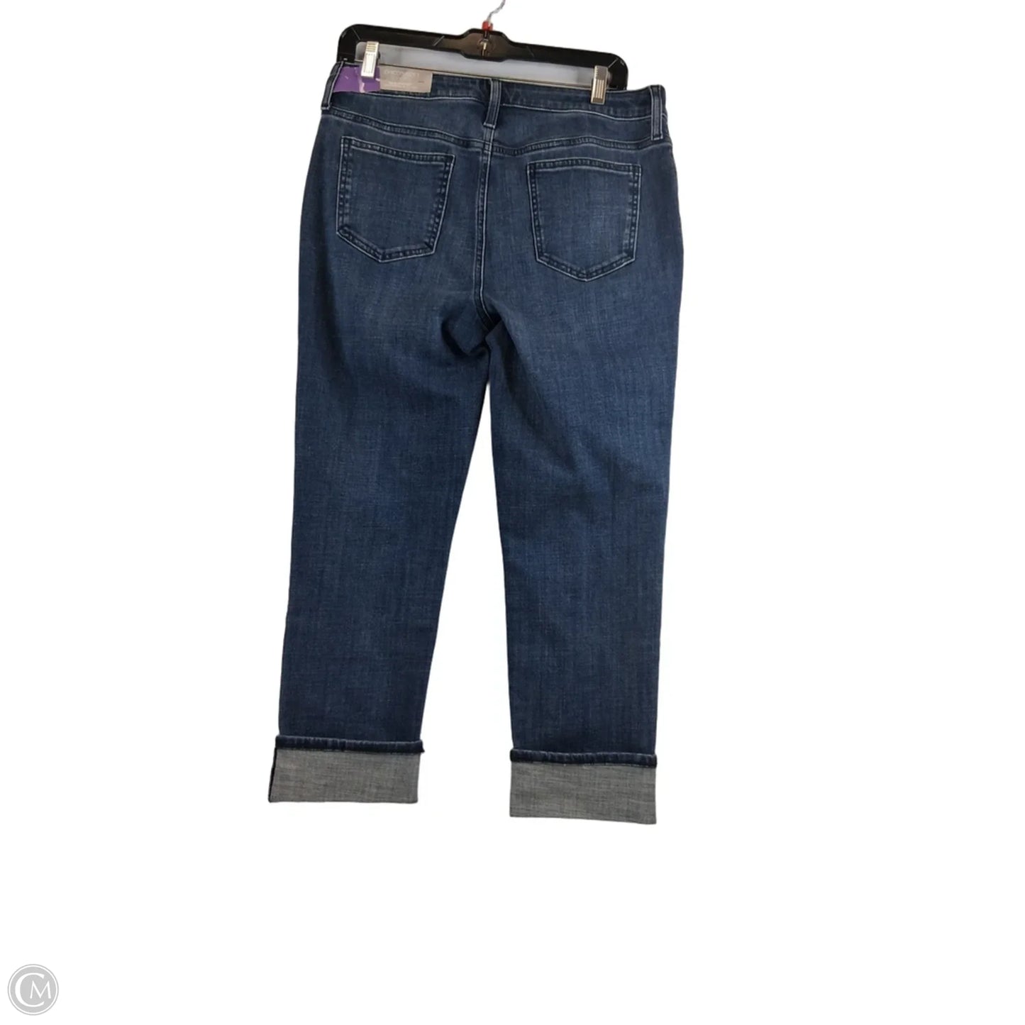 Jeans Cropped By Chicos In Blue Denim, Size: 8