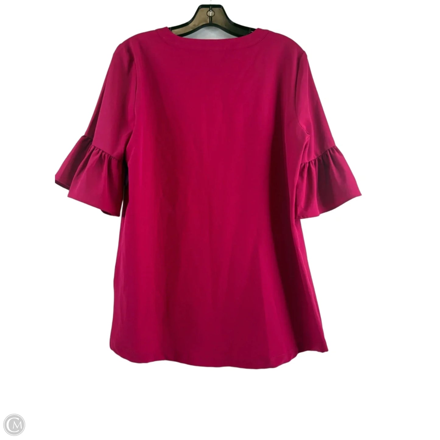Top Short Sleeve By Chicos In Pink, Size: M