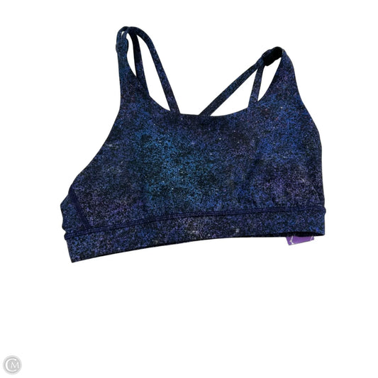 Athletic Bra By Lululemon In Black & Purple, Size: S