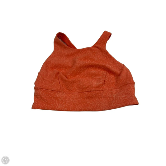 Athletic Bra By Lululemon In Orange, Size: S