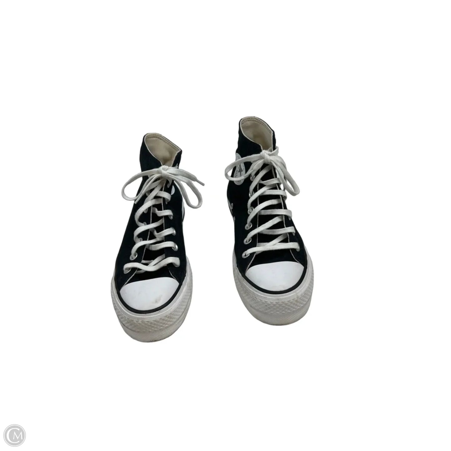 Shoes Sneakers Platform By Converse In Black & White, Size: 7