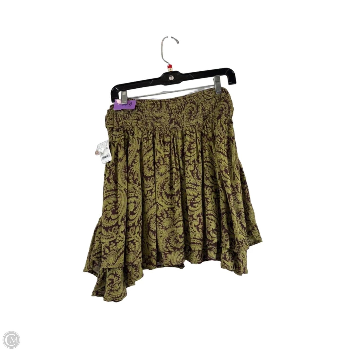 Skort By Free People In Green & Purple, Size: 4p