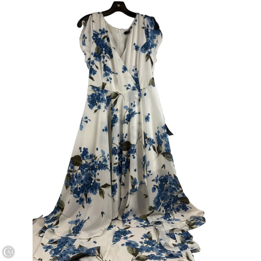 Dress Casual Maxi By Lulus In Blue & White, Size: L