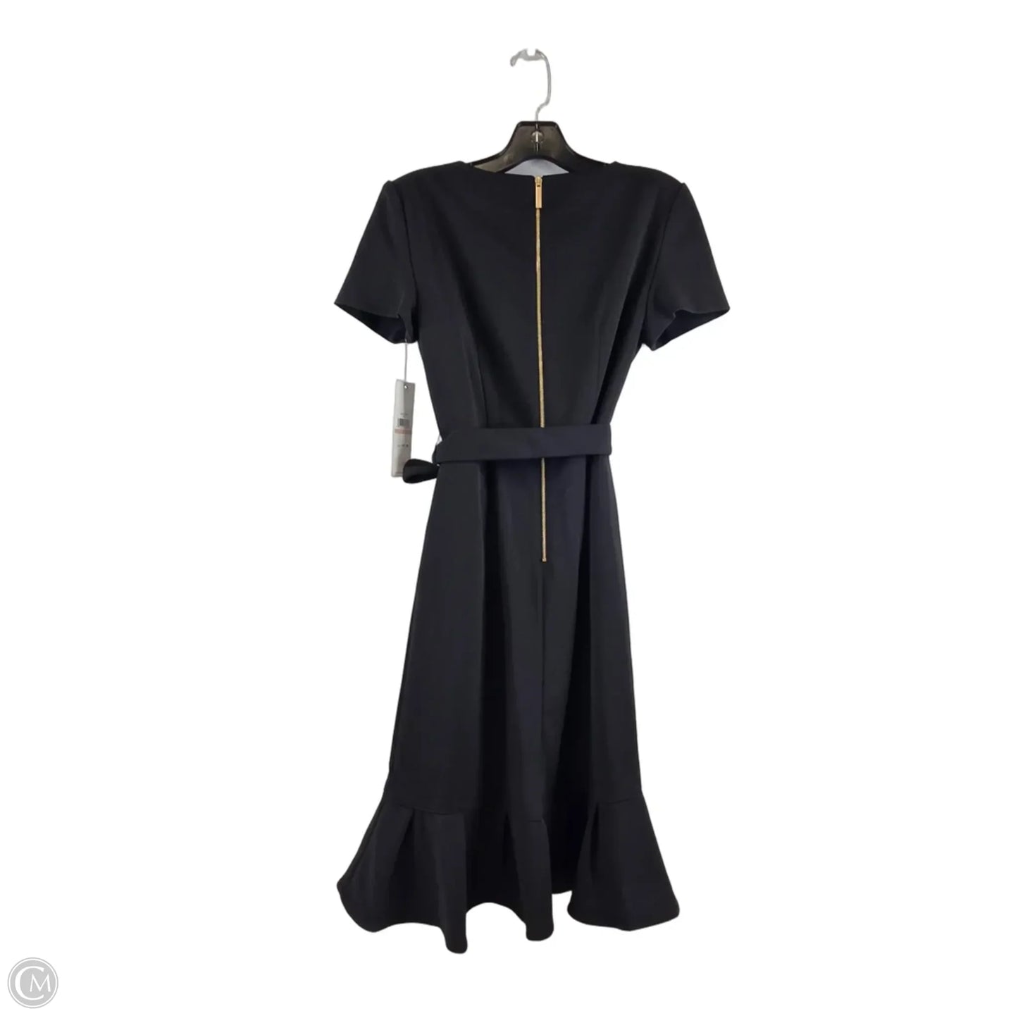 Dress Casual Midi By Calvin Klein In Black, Size: Xs
