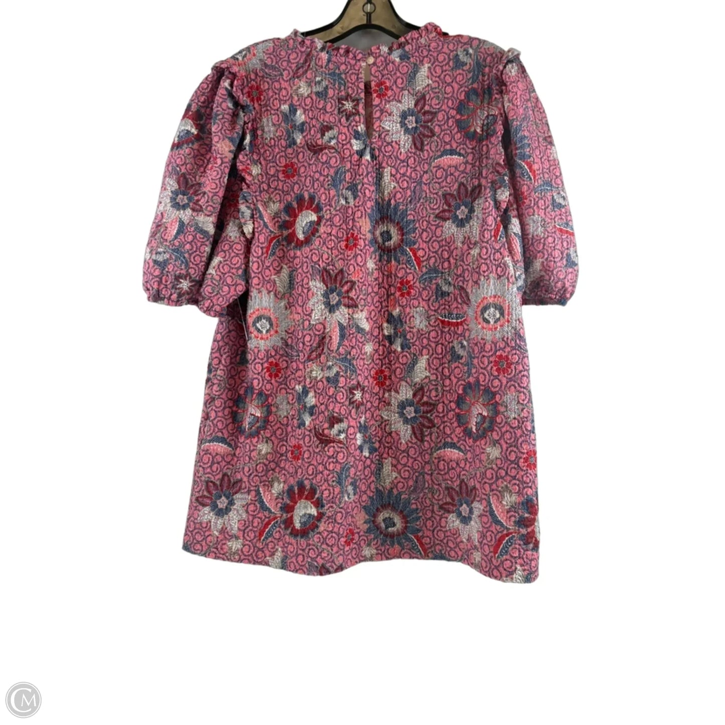 Top Short Sleeve By Loft In Pink & Red, Size: Xl