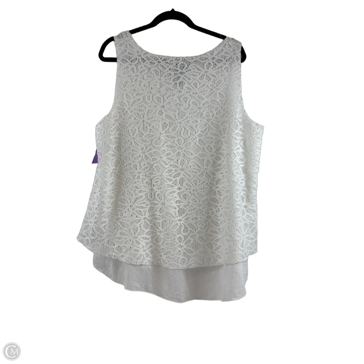 Top Sleeveless By Style And Company In White, Size: L