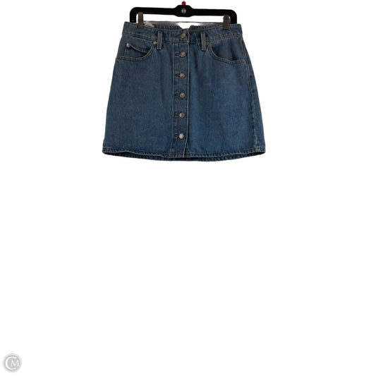 Skirt Mini & Short By Levis In Blue Denim, Size: 6