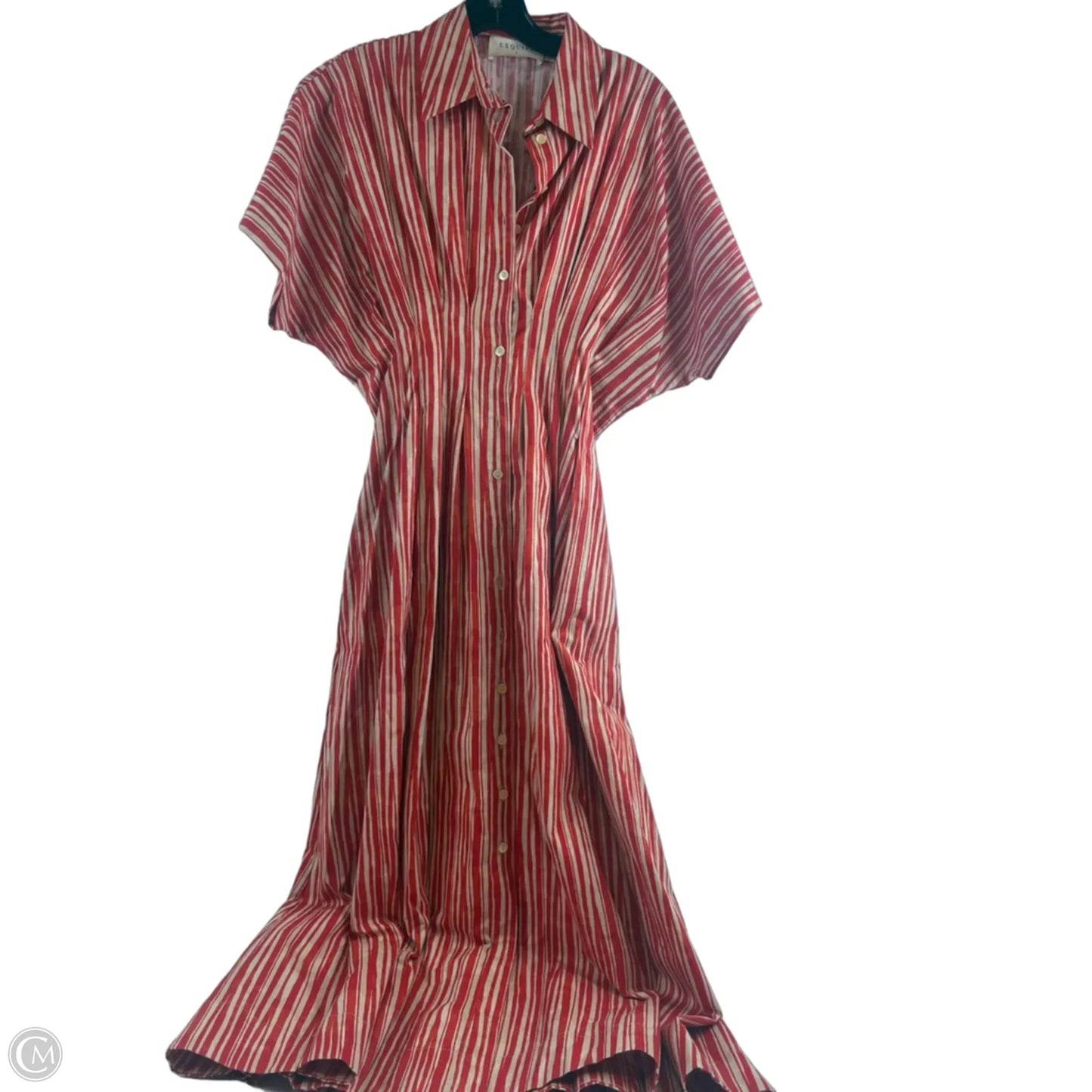 Dress Casual Maxi By Clothes Mentor In Red & Tan, Size: S