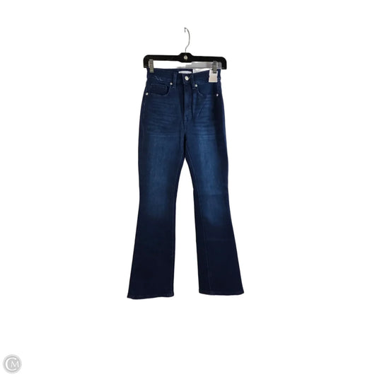 Jeans Flared By Loft In Blue Denim, Size: 0