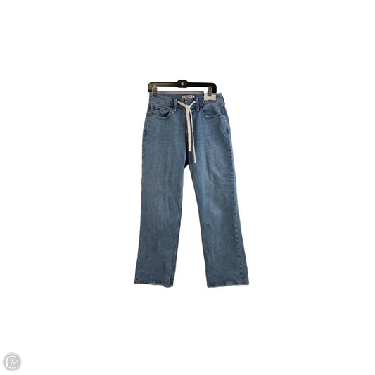 Jeans Straight By Abercrombie And Fitch In Blue Denim, Size: 4