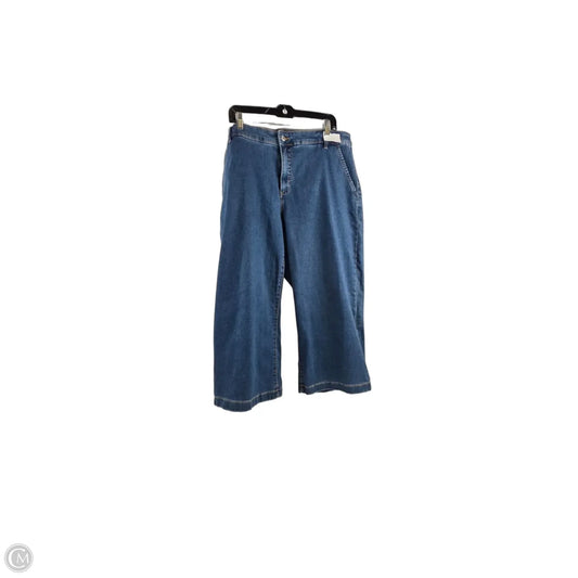 Jeans Wide Leg By Style And Company In Blue Denim, Size: 18