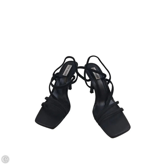 Sandals Heels Stiletto By Steve Madden In Black, Size: 10
