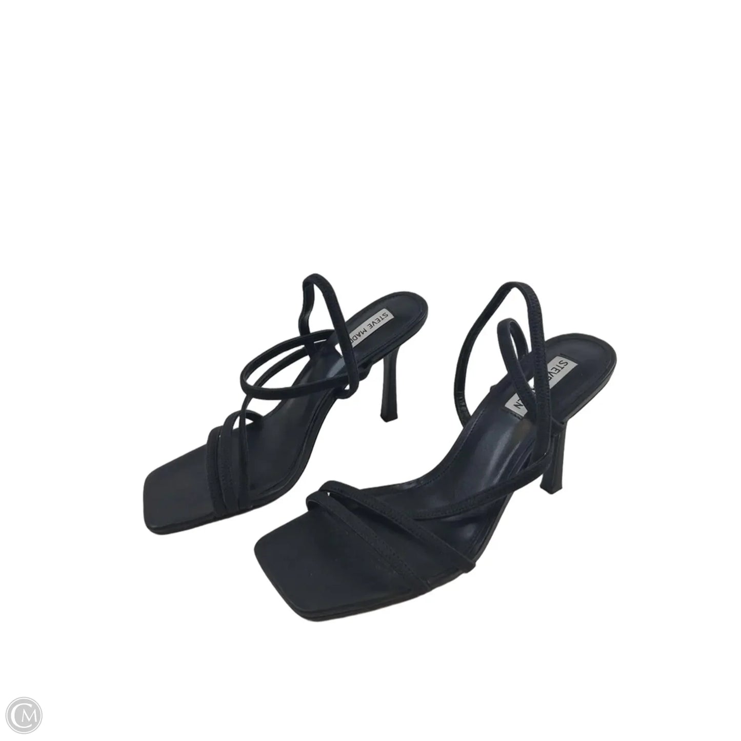 Sandals Heels Stiletto By Steve Madden In Black, Size: 10