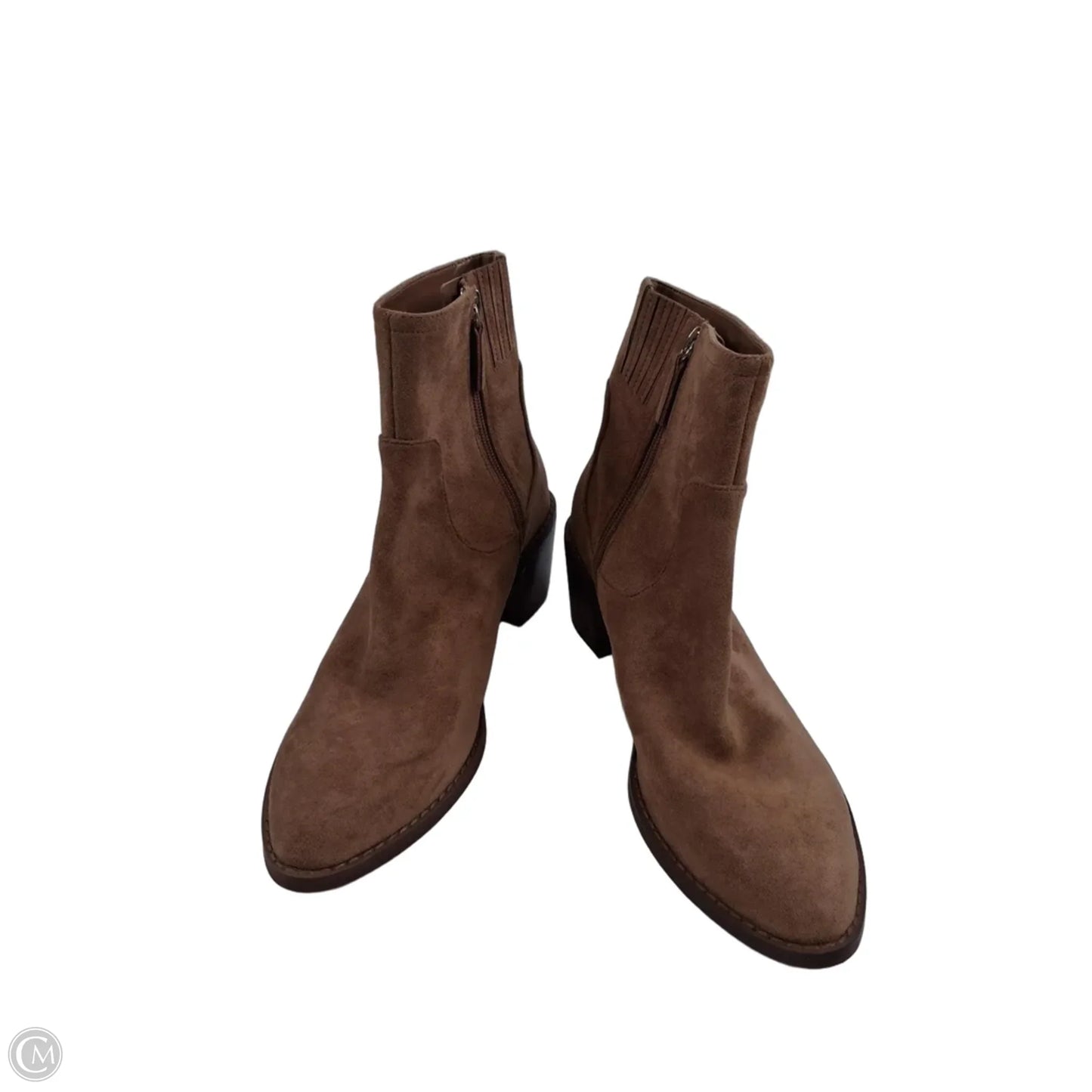 Boots Ankle Heels By J. Crew In Brown, Size: 9.5