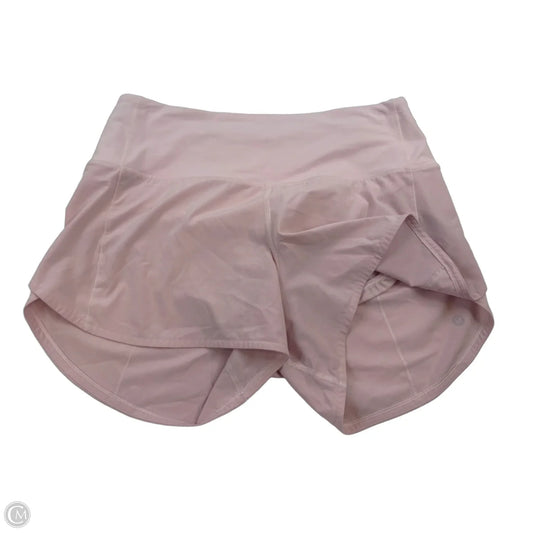Athletic Shorts By Lululemon In Pink, Size: 8