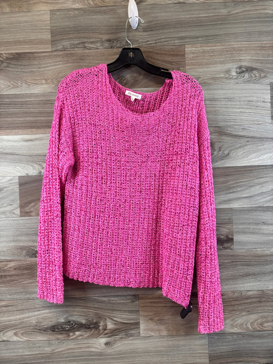 Top Long Sleeve By Blu Pepper In Pink, Size: S